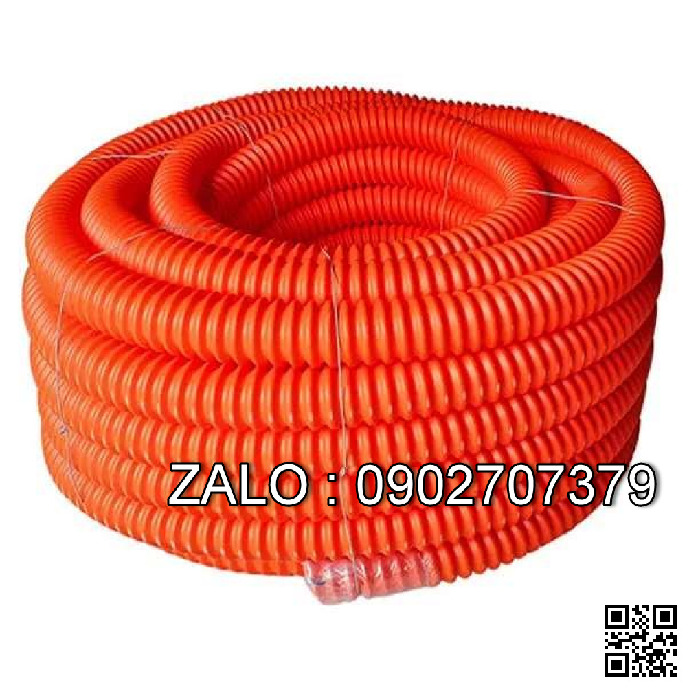 Ống luồn dây điện tròn màu cam PVC D25