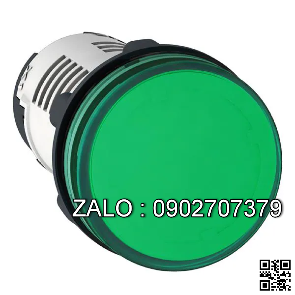 Đèn báo pha xanh lá phi 22, 12V