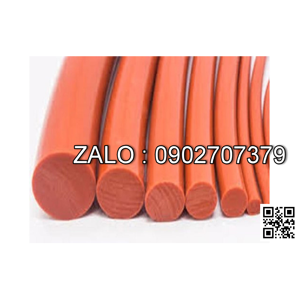 Dây silicon tròn đặc chịu nhiệt phi Ø9
