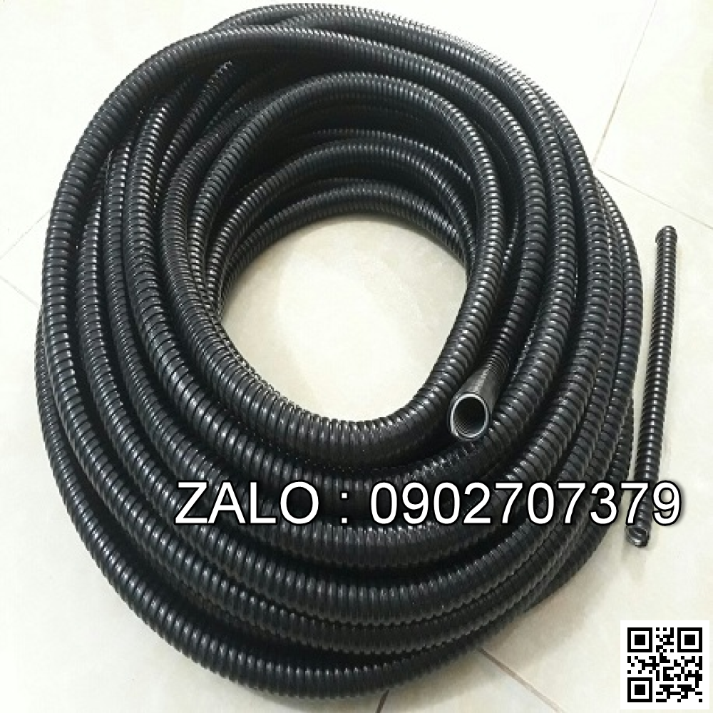Ống ruột gà lõi thép bọc nhựa PVC phi 7mm