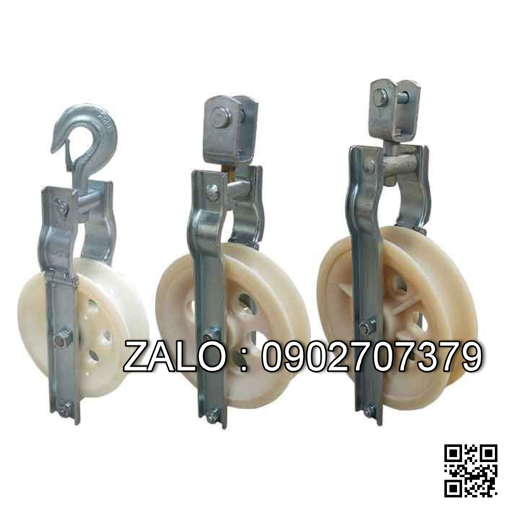Puly nhựa kéo cáp ĐK 408x80mm