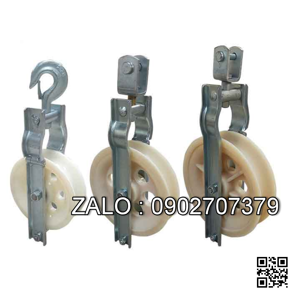 Puly nhựa kéo cáp ĐK 150x60mm
