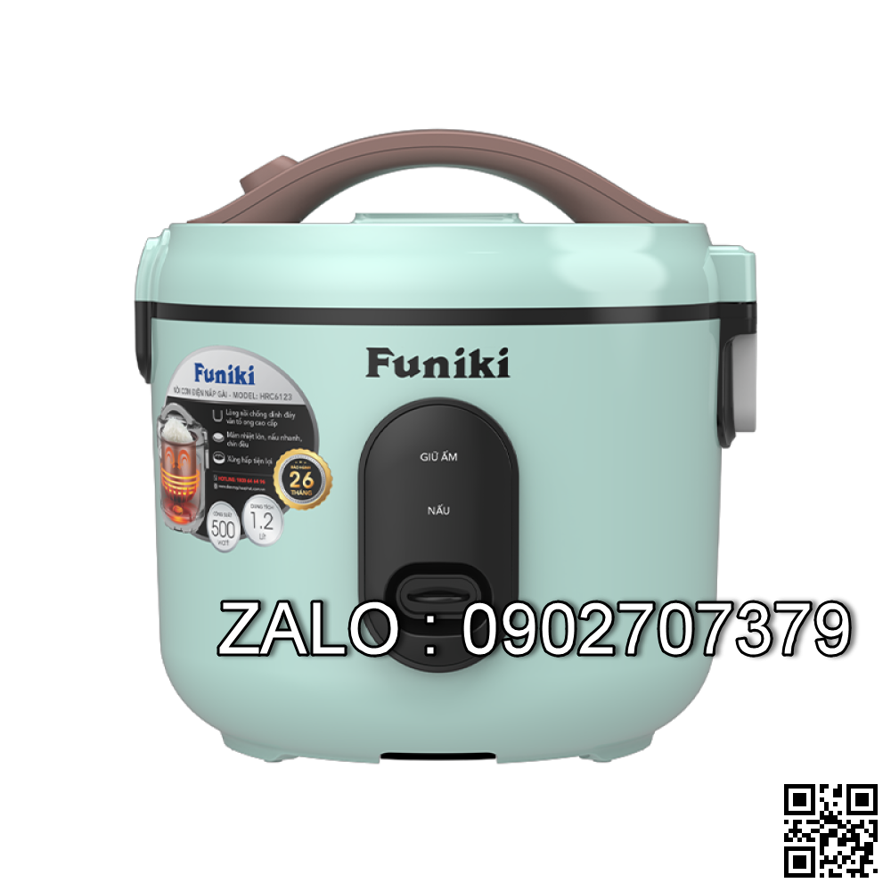 Nồi cơm điện nắp gài 1.2L Funiki HRC6123