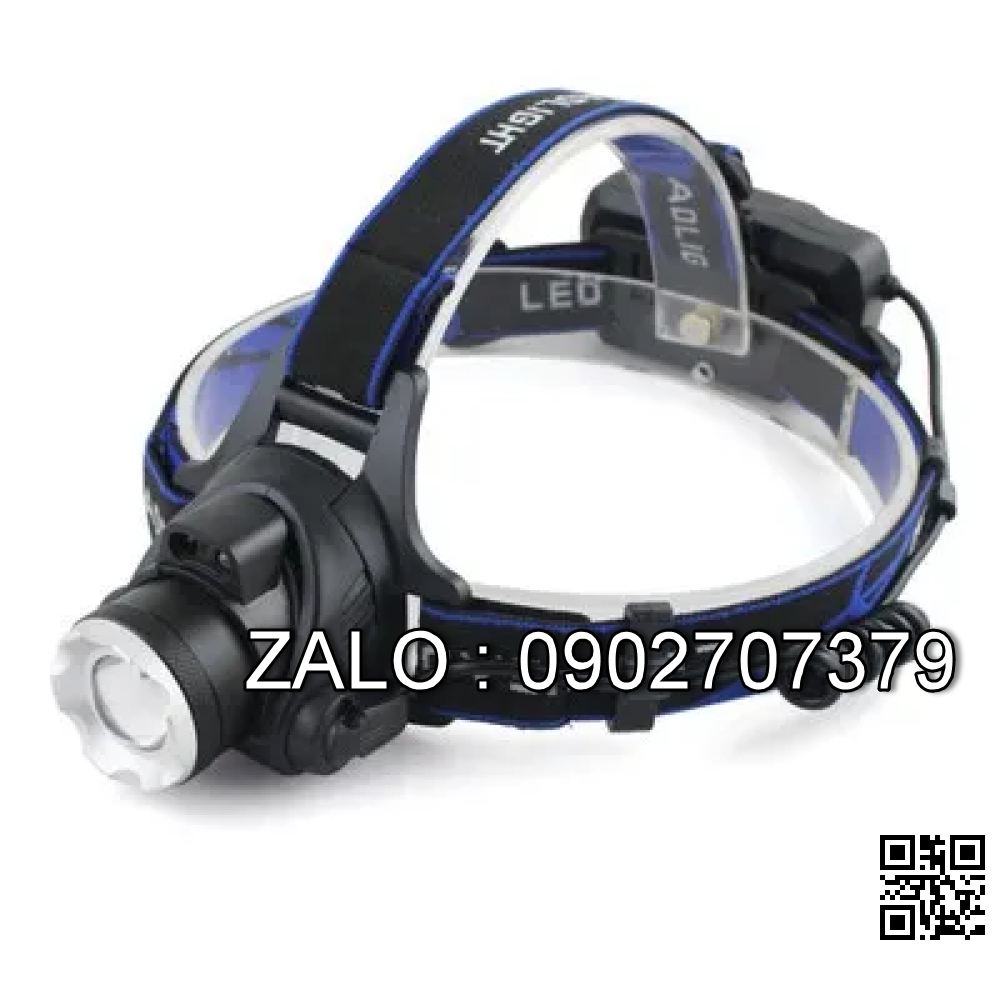t Đèn pin siêu sáng đội đầu 1 bóng led, zoom xa gần (DP26)