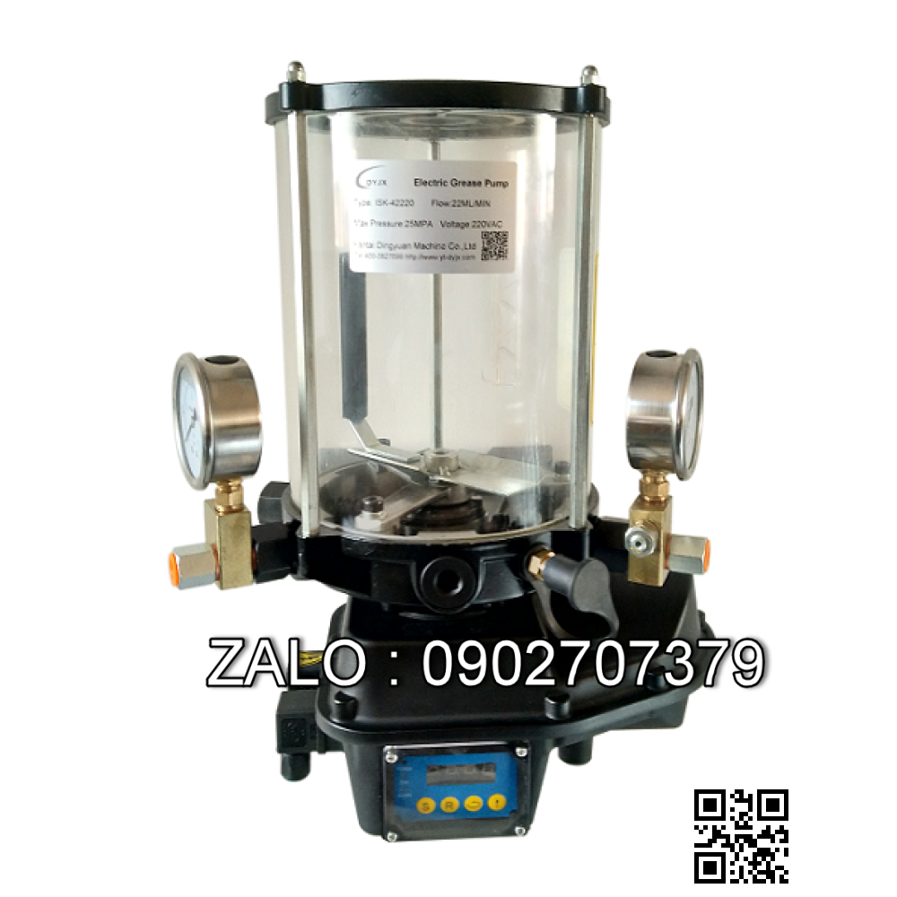 Bơm mỡ tự động 2 ngỏ ra