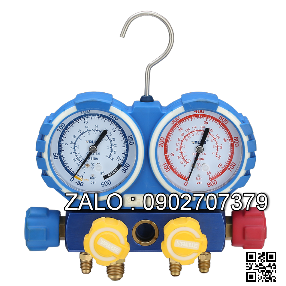 Đồng hồ nạp ga đôi Value R410