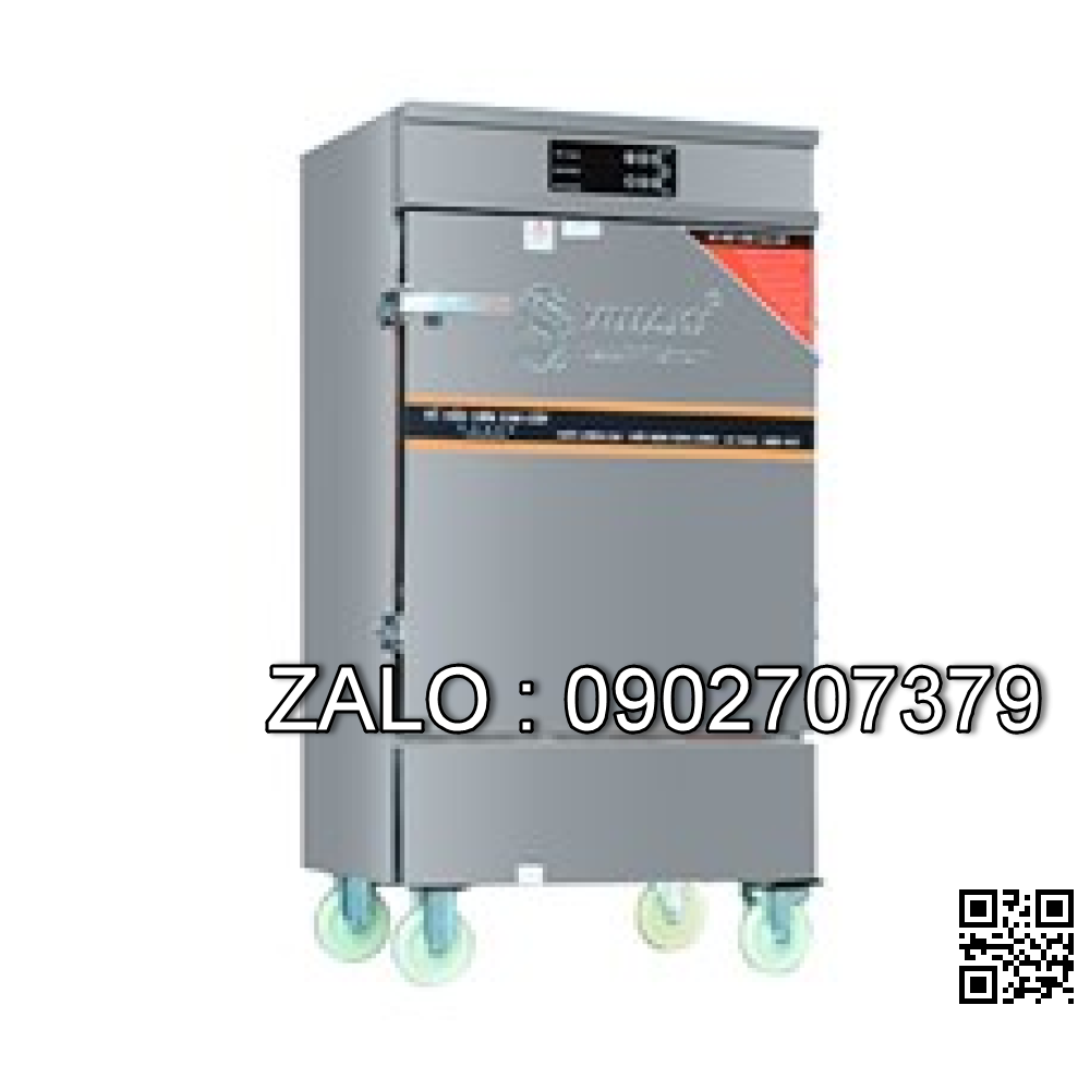 Tủ Nấu Cơm Điện 10 Khay Hẹn Giờ Aptomat, Đồng Hồ Báo Nhiệt Độ OKASU VI-D10APB