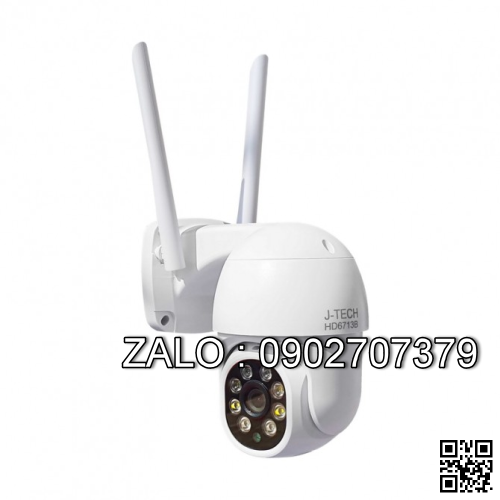 CAMERA WIFI IP J-TECH HD6713B (2MP, XOAY, SMART LIGHT)