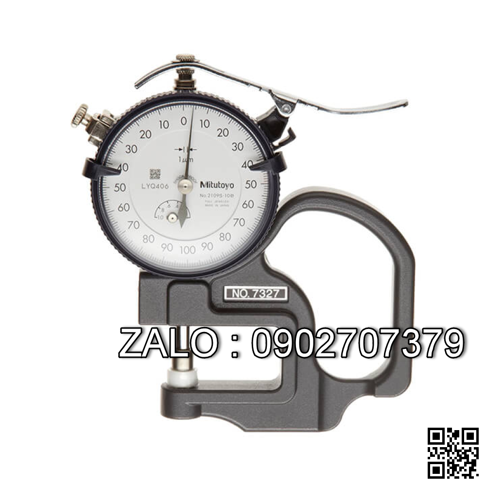 Thước đo độ dày đồng hồ Mitutoyo 0-
1mm ( 0.001mm ) 7327