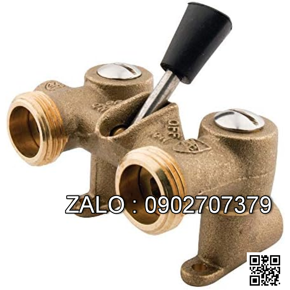 Van khóa thau tay gạt màu xanh 140