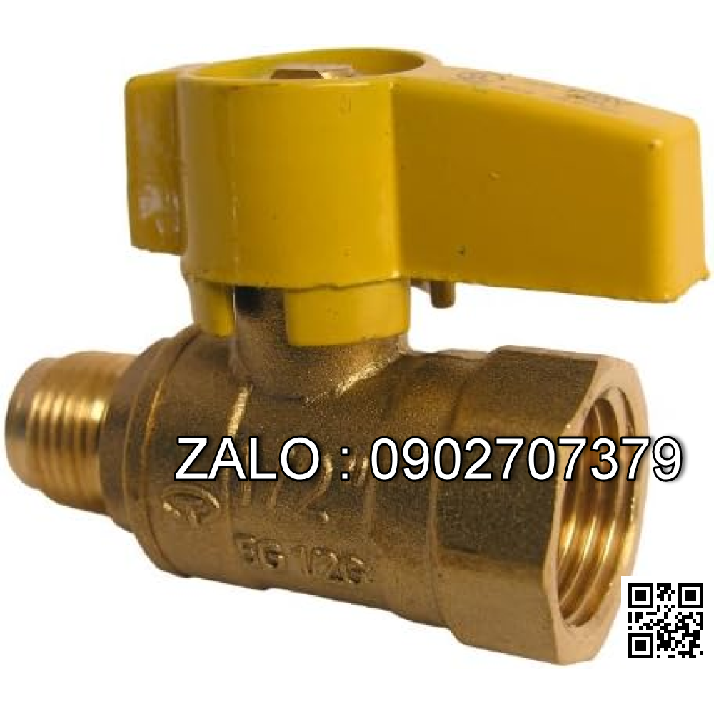 Van khóa thau tay vặn thau màu trắng 140