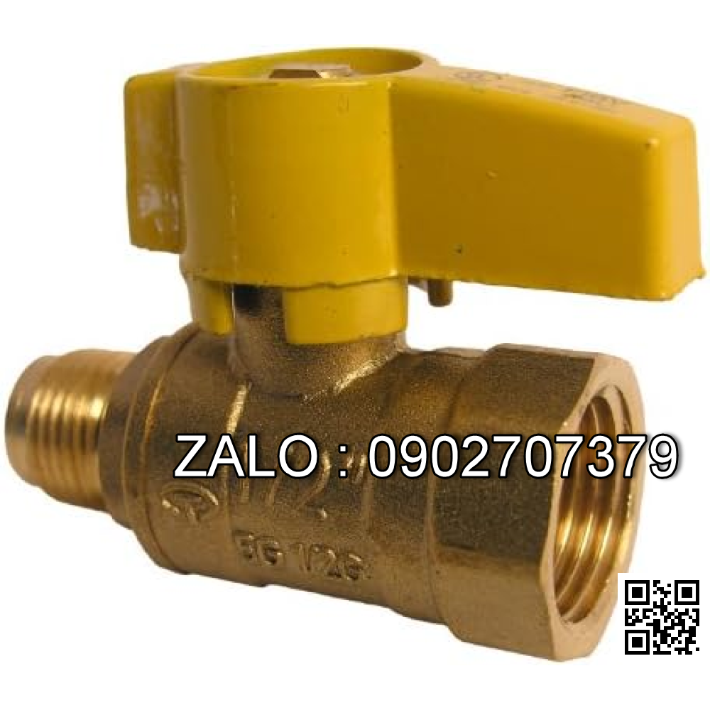 Van khóa thau tay vặn thau màu trắng 200