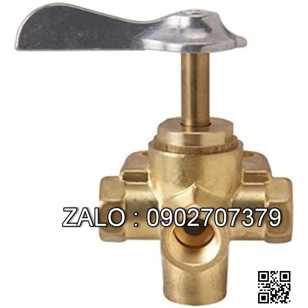 Van khóa thau răng trong RT tay vặn màu xanh 160