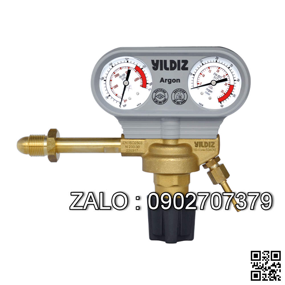 Đồng hồ yildiz argon 10-5300