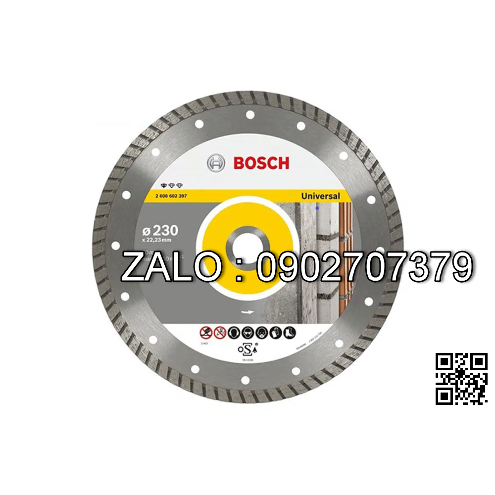 Đĩa cắt đa năng BOSCH 230x22.2mm 2608602195