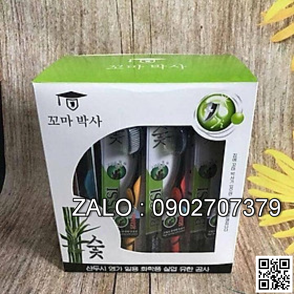 Hộp 30 cái bàn chải Hàn Quốc than tre hoạt tính (Kiện 10 hộp)