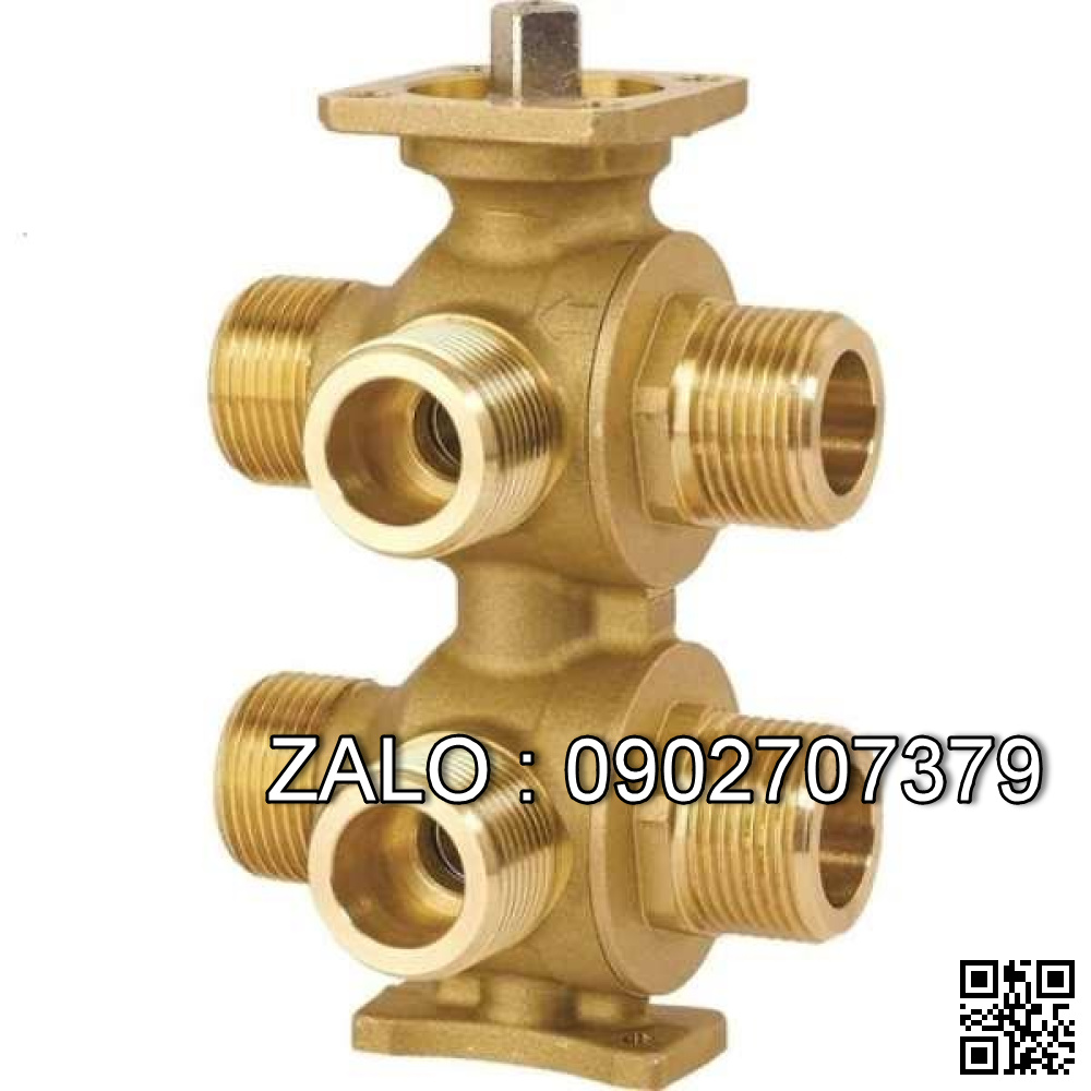 Van bi Inox ren trong và ren ngoài 6 ngã DN10