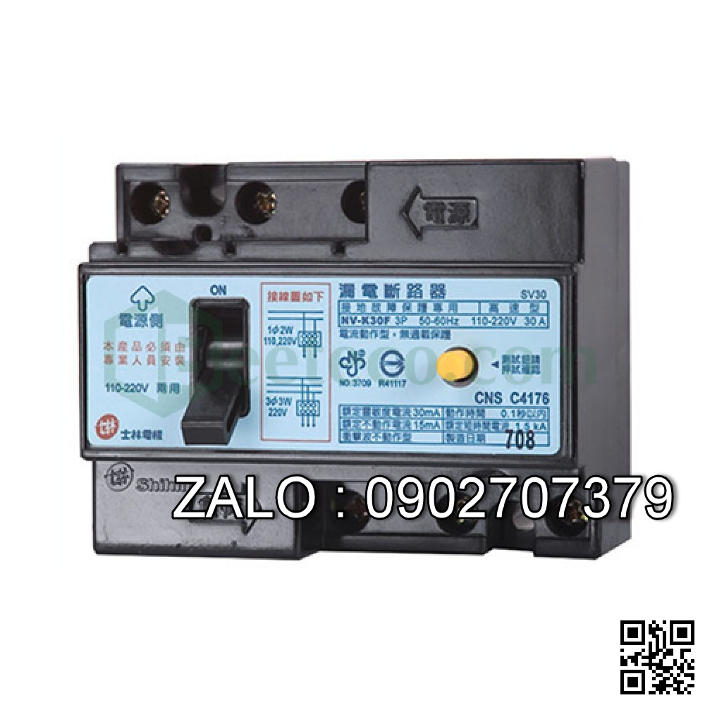 MCB Tép đen BL-KF 2P 30A 1.5KA