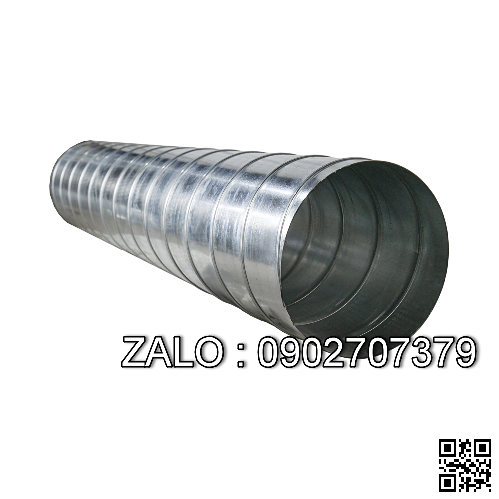 Ống gió tròn xoắn dùng inox 201 Ø120, 0.6mm