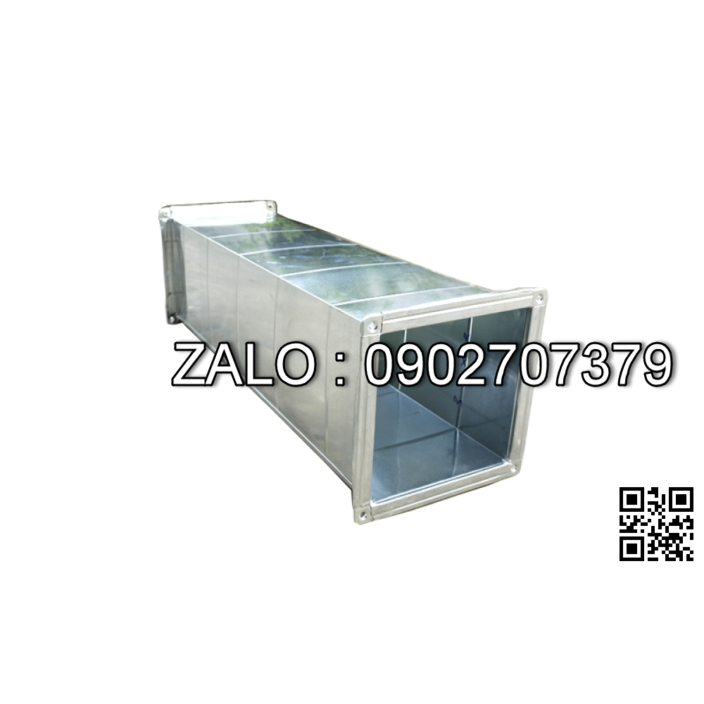 Ống gió vuông tôn mạ kẽm Hoa Sen 100x200mm, 0.48mm