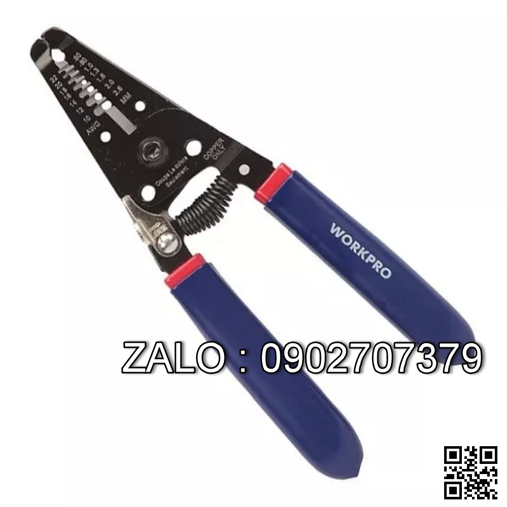 Kìm cắt và tuốt dây WORKPRO 6'' W091003