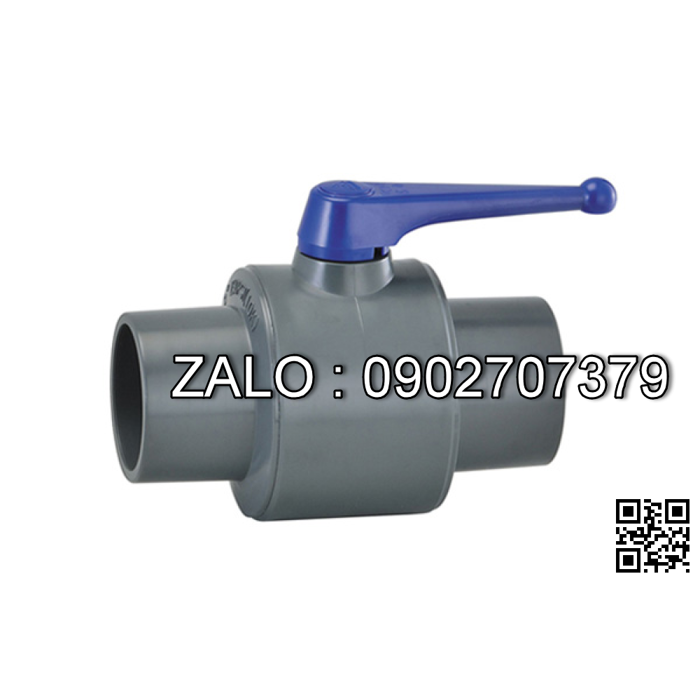 Van khóa nước nhựa tay gạt màu xanh 60