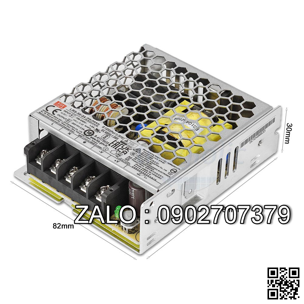 LRS-50-24 Nguồn Xung Mean Well 24V 2.2A 52.8W