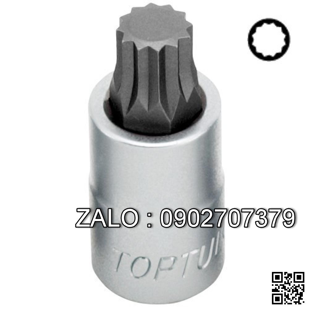 Đầu tuýp mũi bông 12 cạnh(triple square)
TOPTUL 1/2