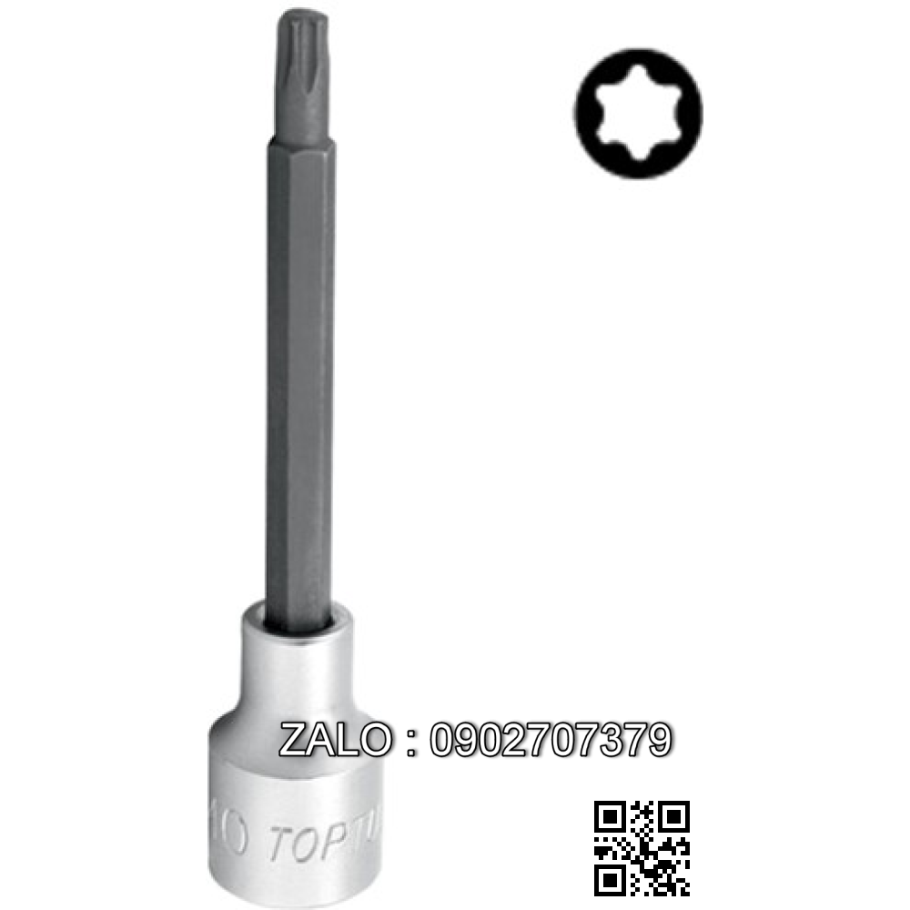 Đầu tuýp mũi hoa thị(torx) TOPTUL
1/2