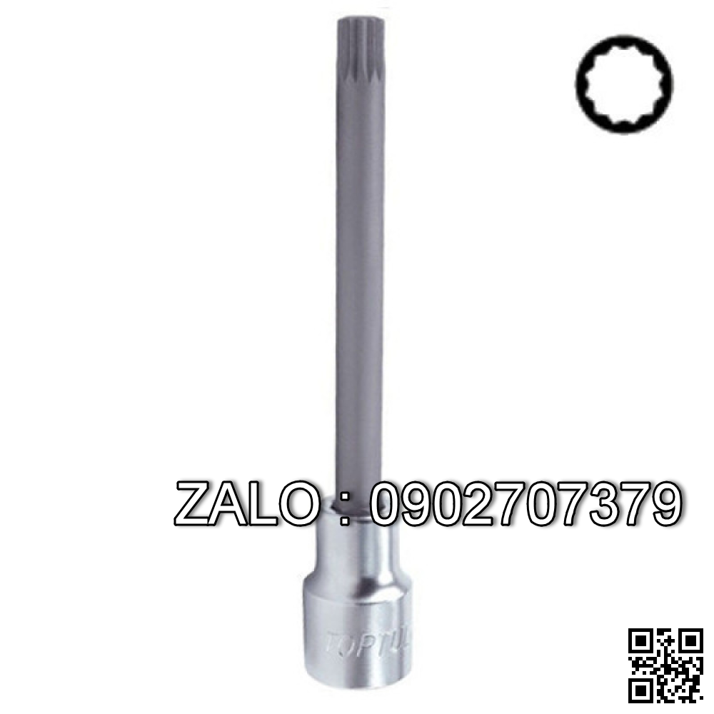 Đầu tuýp mũi bông 12 cạnh(triple square) TOPTUL 1/2