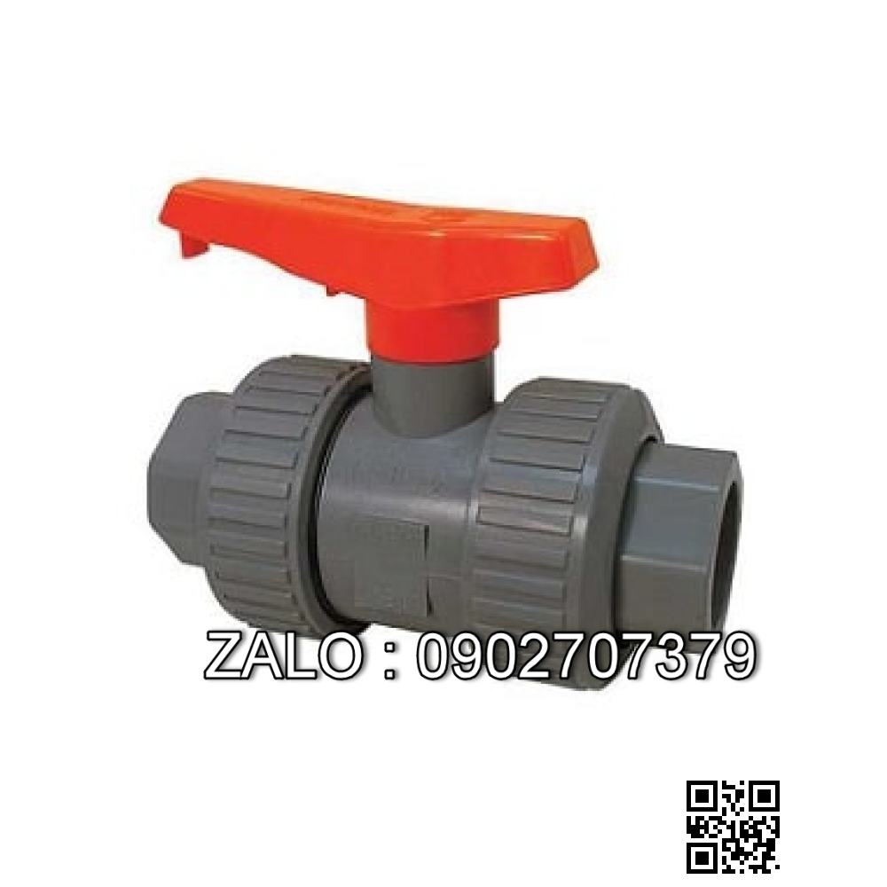 Van khóa nước nhựa tay gạt Inox màu đỏ 160 Tiền Phong