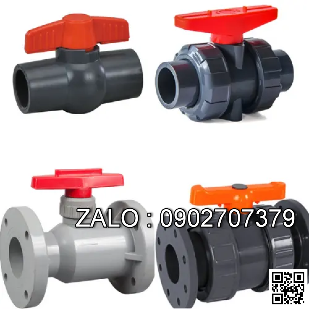 Van khóa nhựa răng trong RT tay gạt màu đỏ 90 TH