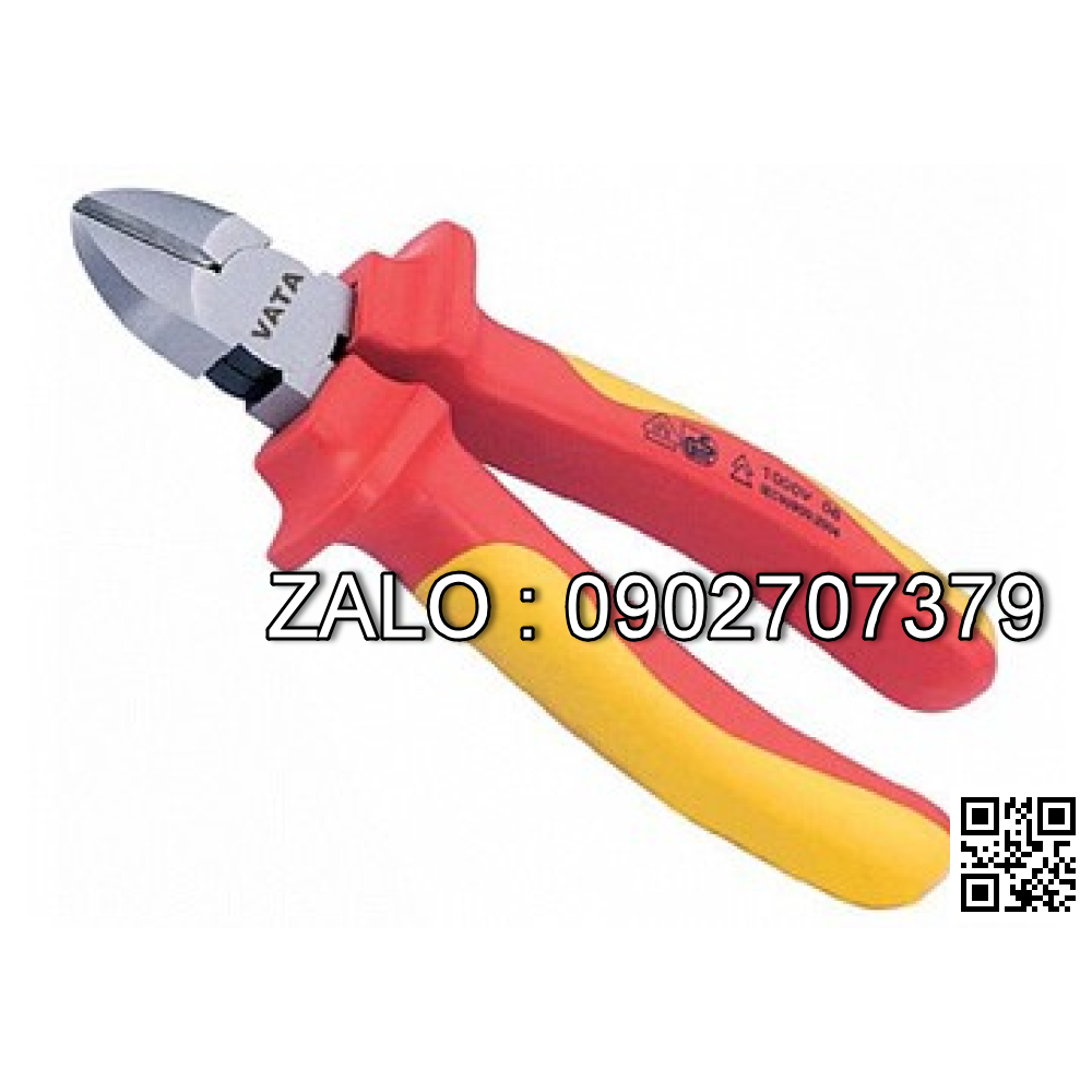 Kìm cắt mỏ chéo cao cấp VDE cách điện 1000V VATA 7
