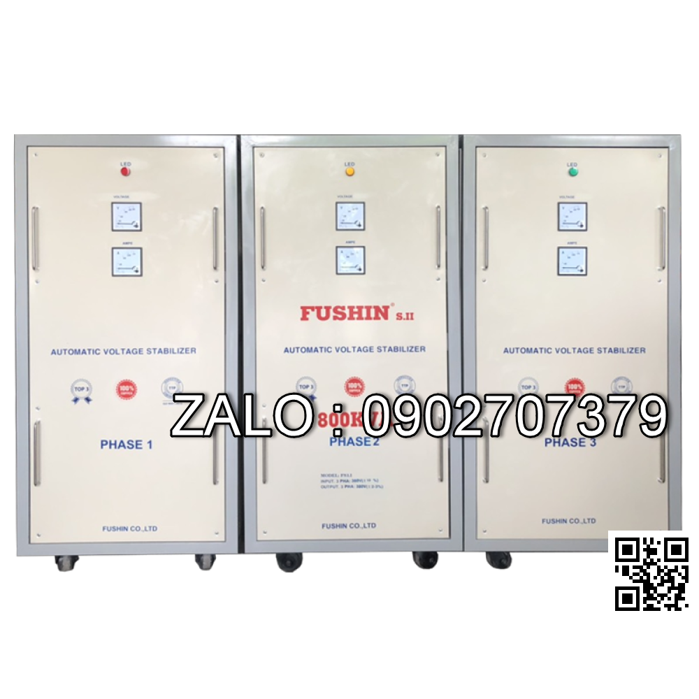 Ổn áp 3 pha 800KVA - Nhản hiệu : Fushin - Nhản hiệu : Fushin