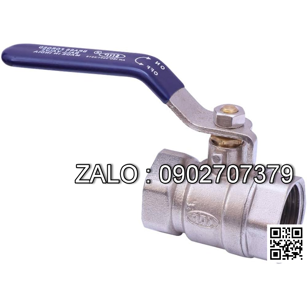 Van khóa thau răng trong RT tay vặn thau màu xanh 34