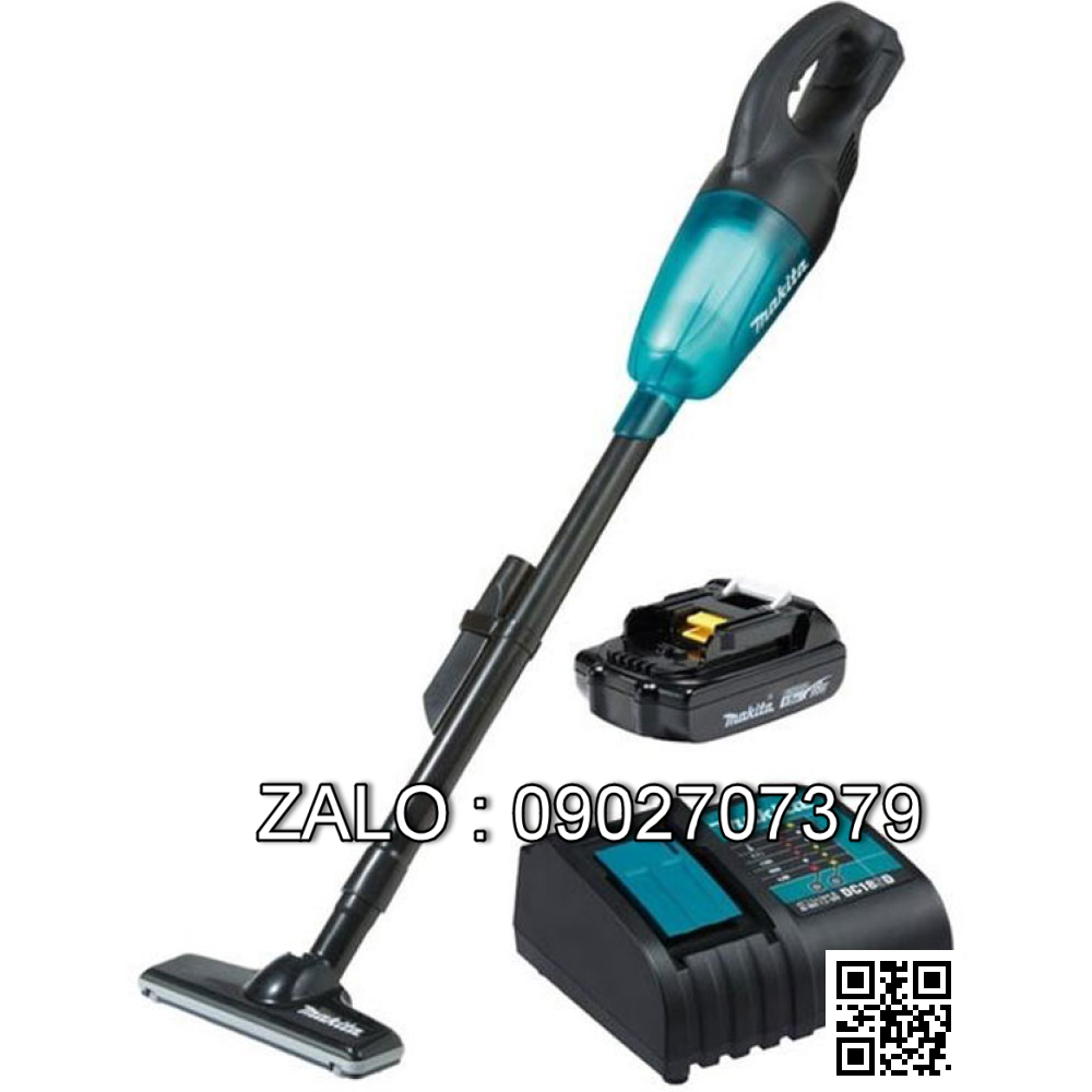 MÁY HÚT BỤI KHÔ CẦM TAY DÙNG PIN MAKITA DCL180SYB