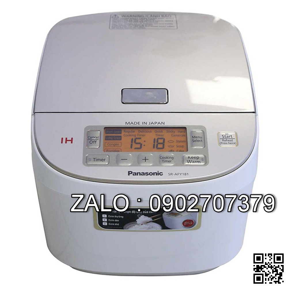 Nồi cơm điện cao tần Panasonic SR-AFY181WRA