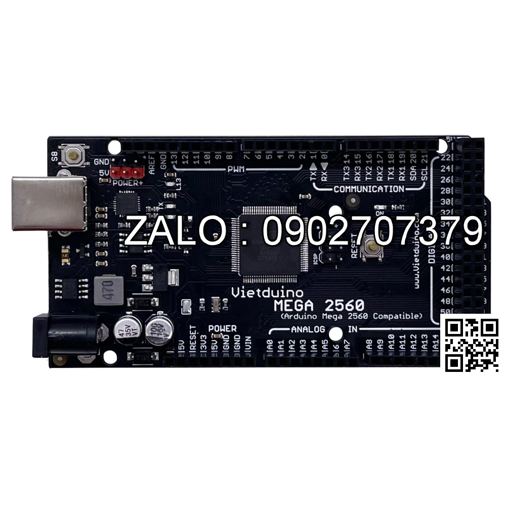 Mạch Vietduino Mega 2560 USB-B (Arduino Mega 2560 Compatible)