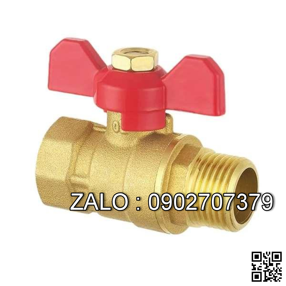 Van khóa nước thau răng trong RT tay gạt Inox màu xanh 27