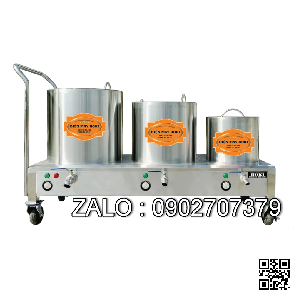 Bộ 3 nồi nấu phở chung bệ OKASU