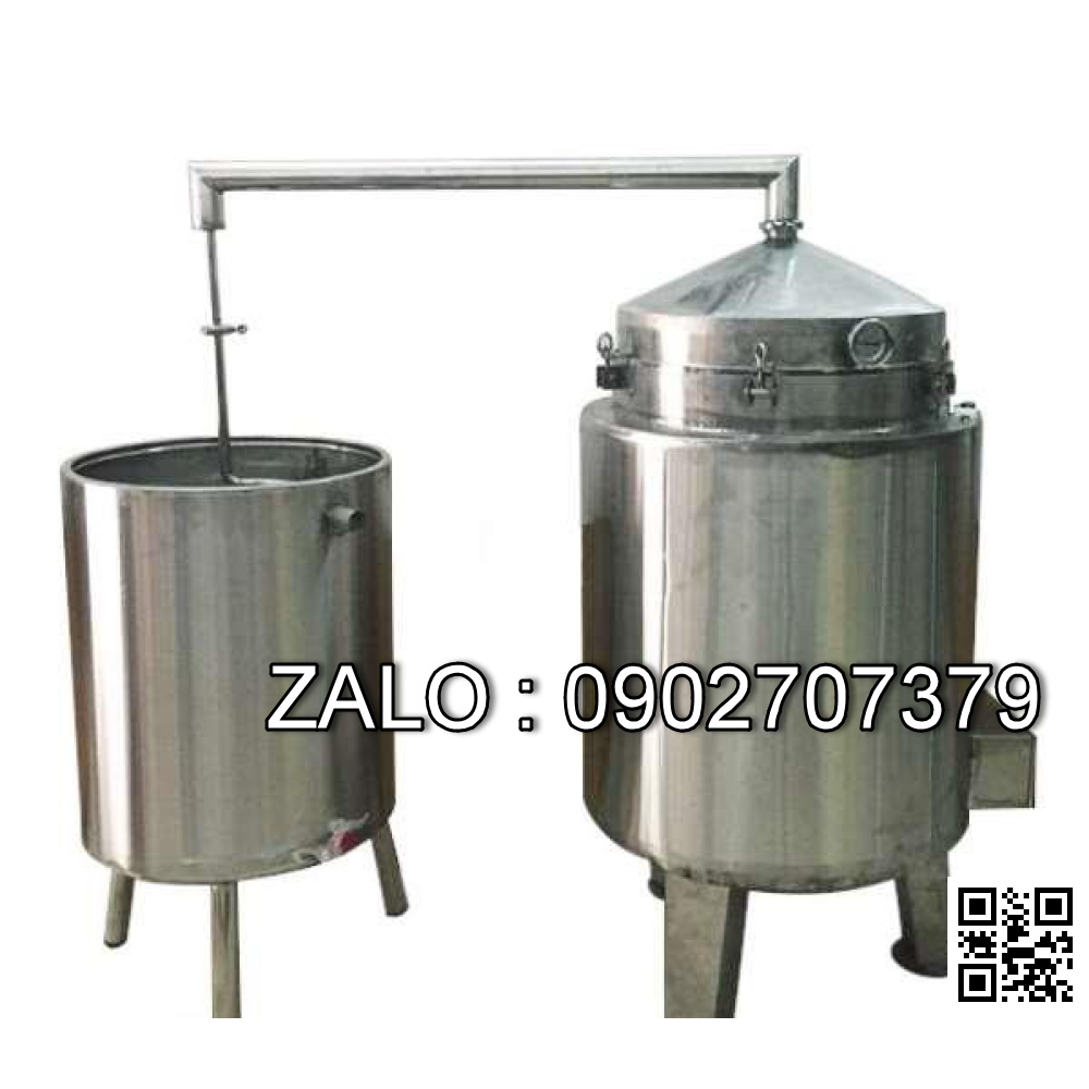 Nồi nấu rượu inox 50 kg/mẻ OKASU KS-NR50
