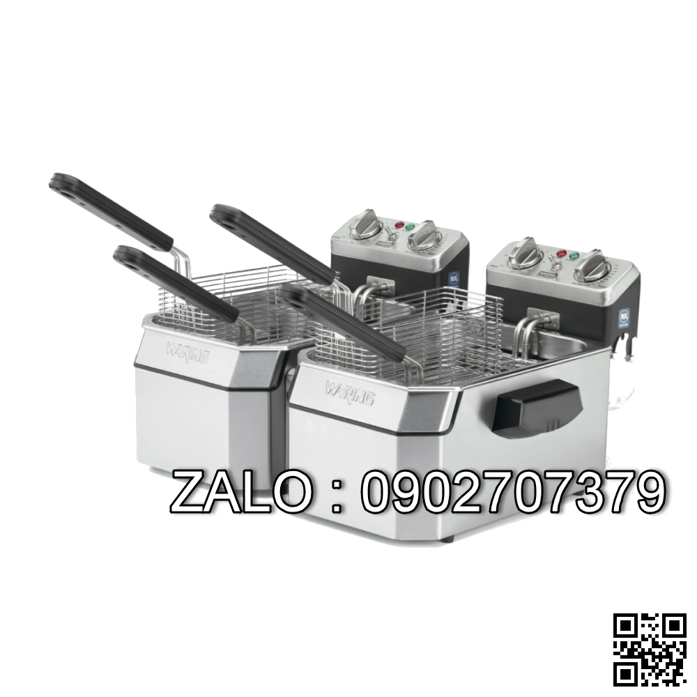 Bếp chiên nhúng đôi Waring WDF1550D