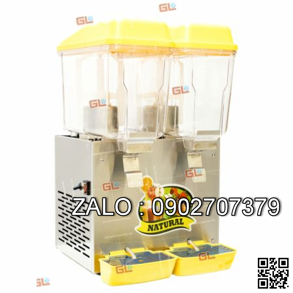 Máy làm lạnh nước trái cây 2 ngăn dạng phun