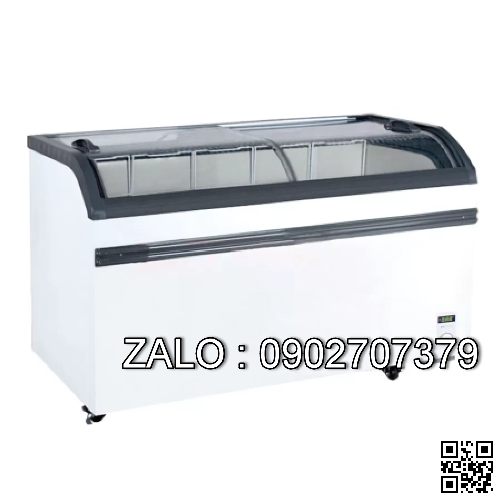 Tủ đông trưng bày thực phẩm kính cong WD4-1008