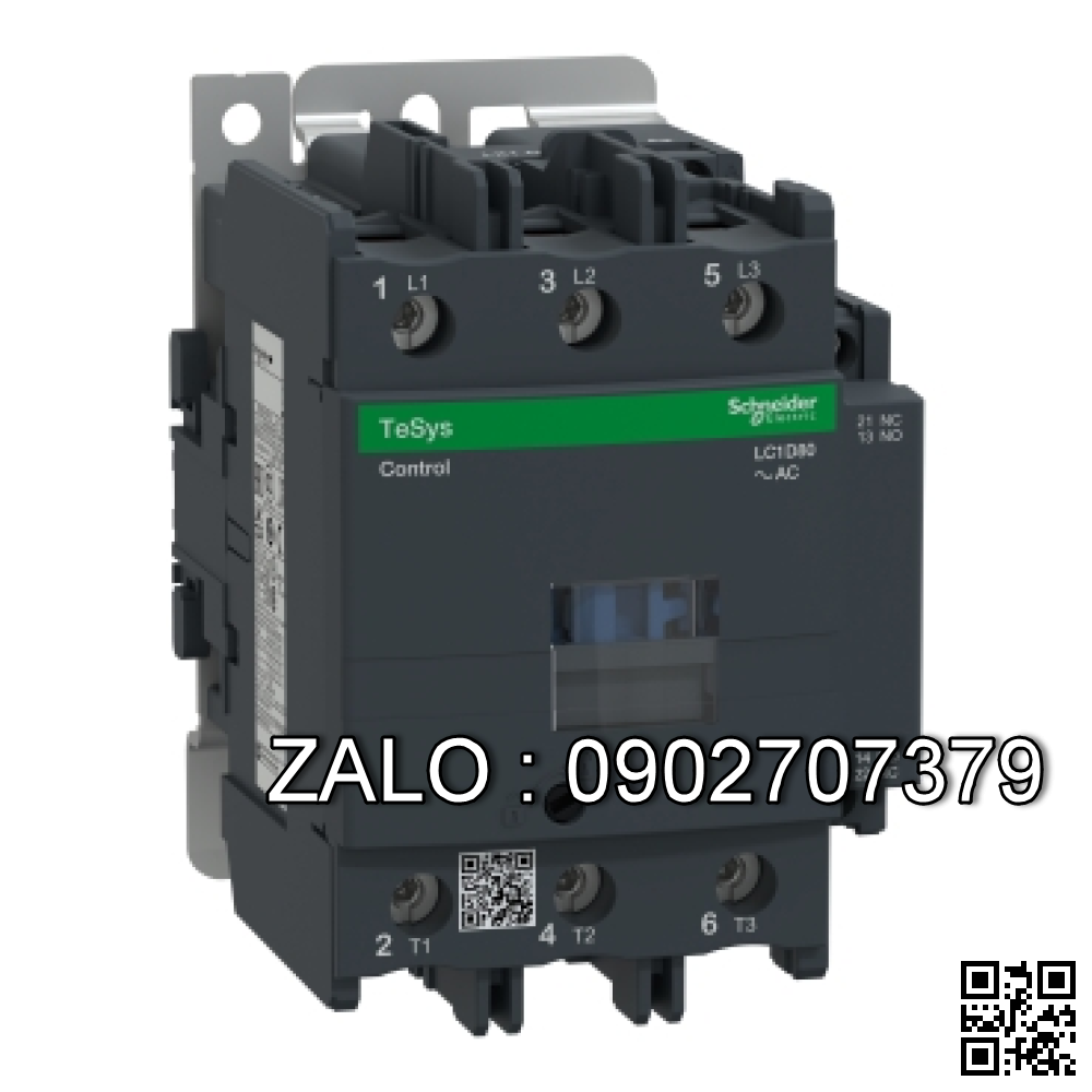 Contactor LC1D80008E7, 4P - 125A - 48VAC