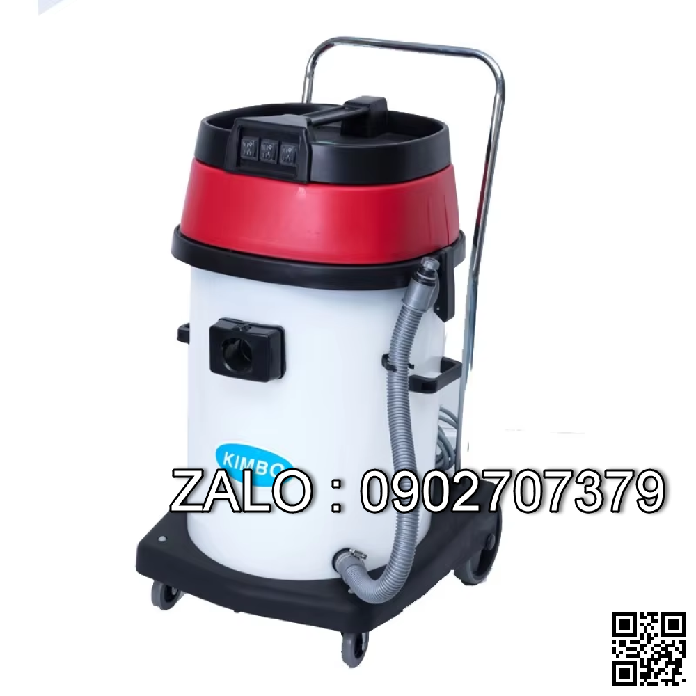 Máy hút bụi khô và ướt có độ nghiêng Bình nhựa KIMBO 60L AS60-2B/AS60-3B