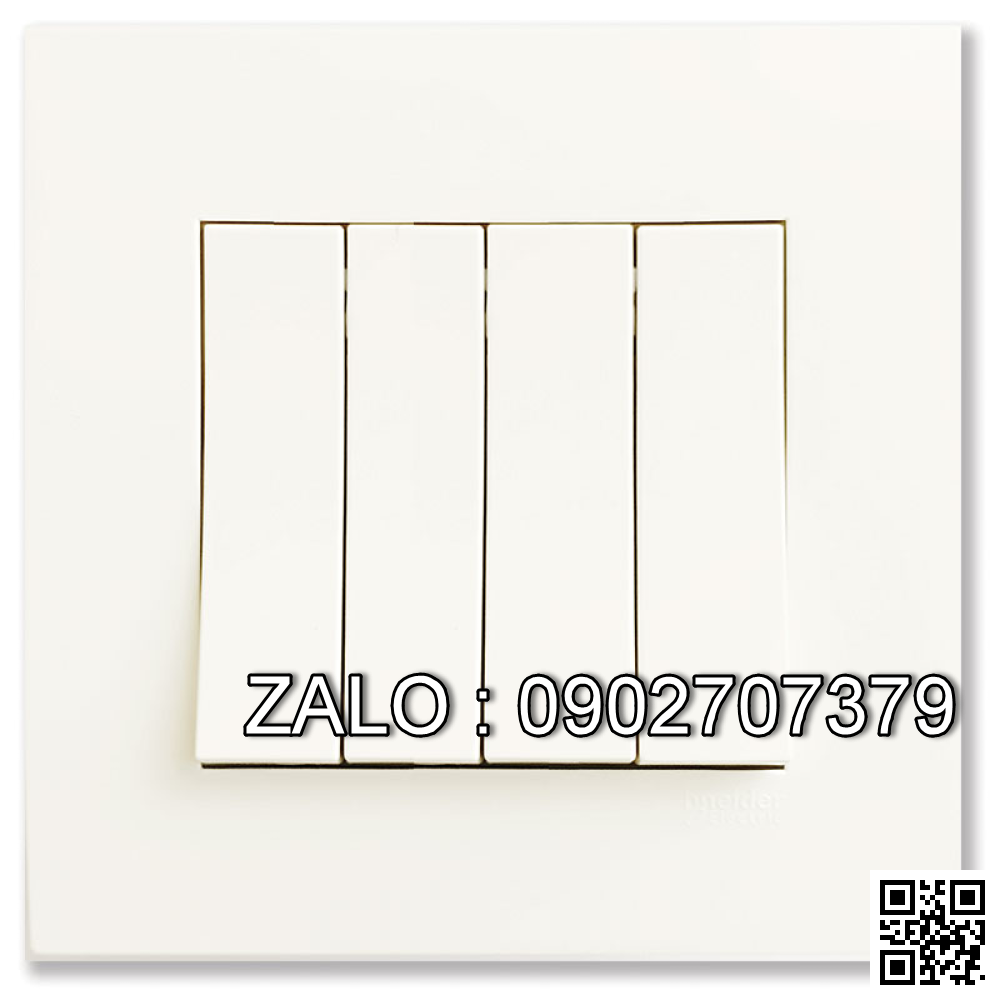 Bộ 4 công tắc 1 chiều Clipsal / Schneider KB34S_1_WE