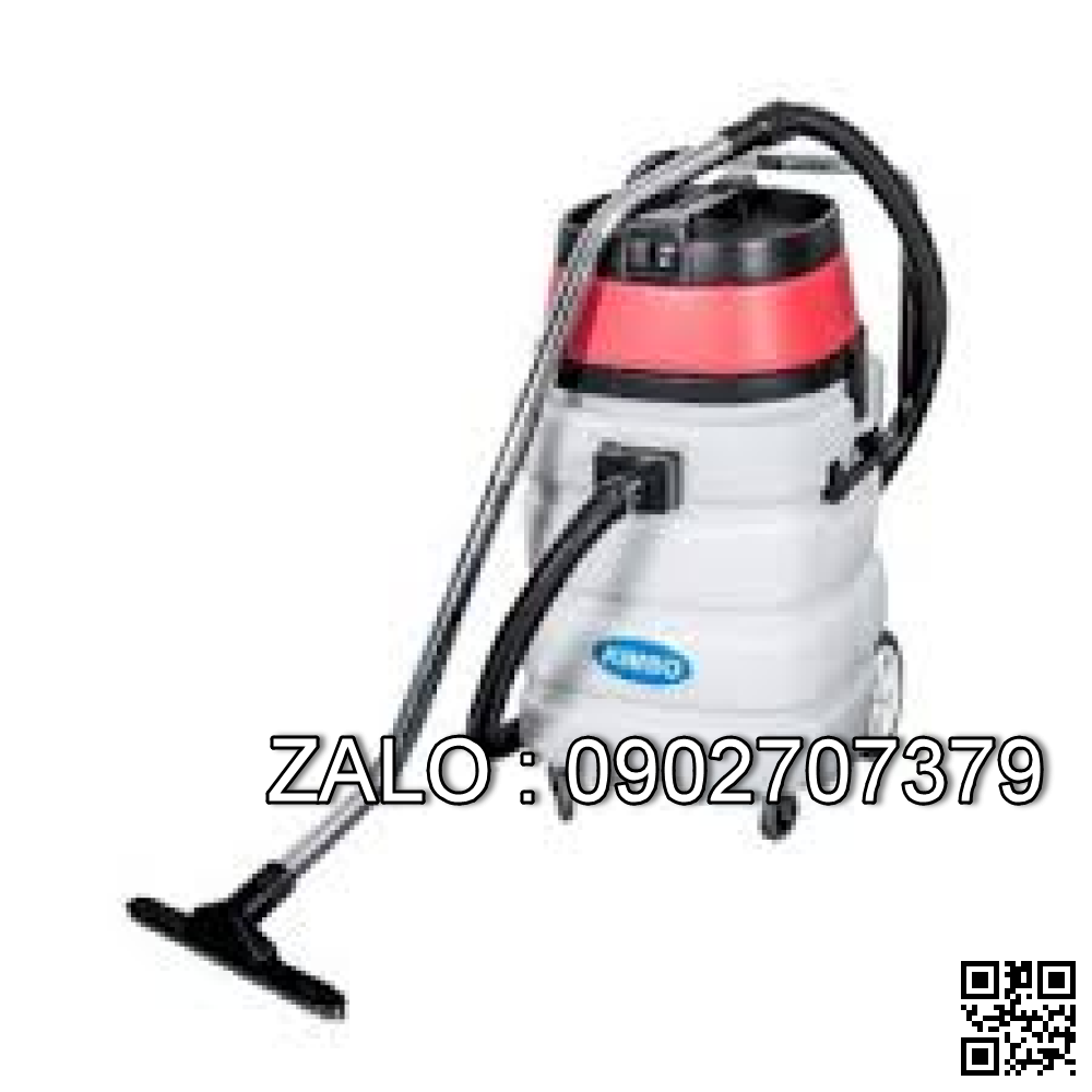 Máy hút bụi khô và ướt công nghiệp 90L bồn nhựa 2 động cơ KIMBO AS90-2/3
