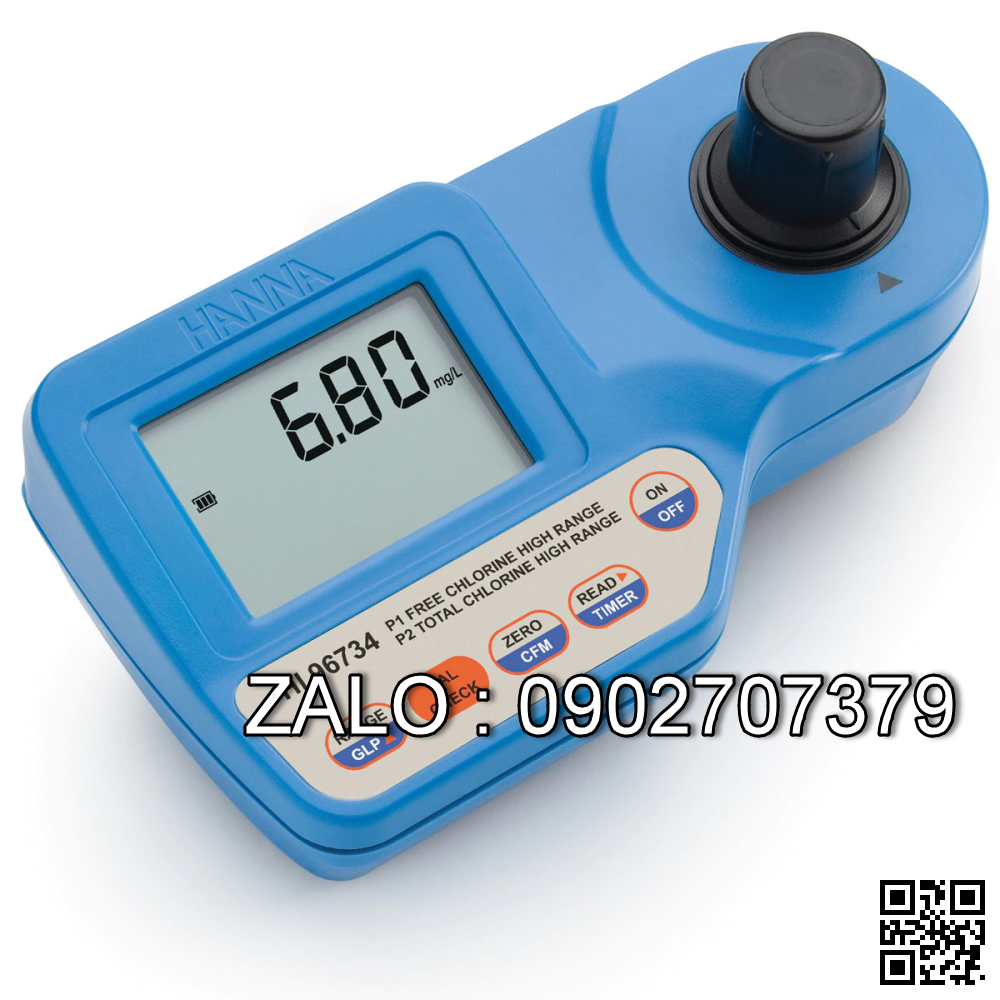 Máy đo Chlorine tự do và tổng HANNA HI 96734