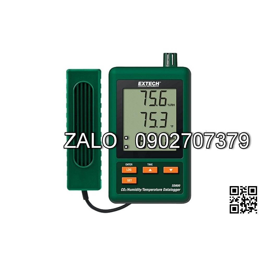 Máy đo khí CO2 nhiệt độ và độ ẩm trong nhà Extech SD800